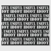 PAPIER CADEAU IDIOT UTILE (Plat)