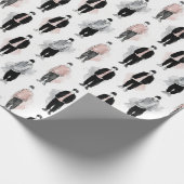 Papier Cadeau Idoles K-Pop Silhouette Esthétique Motif Sans Cout (Coin)