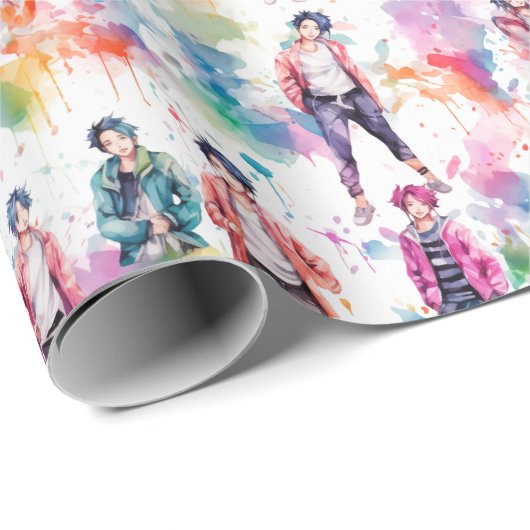 Papier Cadeau Idols Kpop - (Coin rond)