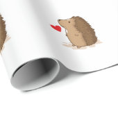 Papier Cadeau Igel amoureux (Coin rond)