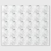 Papier Cadeau igloo cyrillique serbe (Plat)