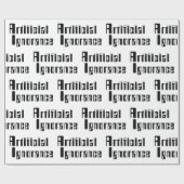 Papier Cadeau Ignorance artificielle (Plat)