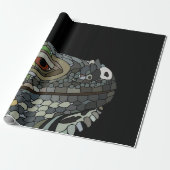 Papier Cadeau Iguana Lizard (Déroulé)