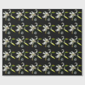Papier Cadeau Iirsh Design - Collection de laiton et de fleurs (Plat)