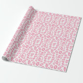 Papier Cadeau Ikat léopard rose (Déroulé)