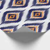 Papier Cadeau Ikat tissu motif tissu ethnique motif tribal ma (Coin)