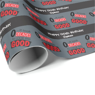 Papier Cadeau Il a fallu 100 ans pour regarder ce bon - gris