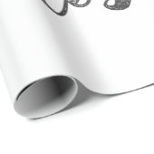 Papier Cadeau Il est Ressuscité Croix Florale Vintage Joyeuses P (Coin rond)