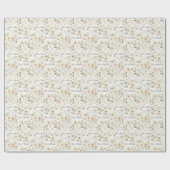 Papier Cadeau Il est ressuscité | Fleurs blanches (Plat)