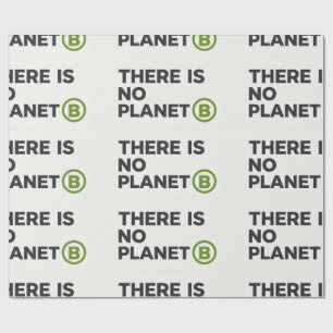 Papier Cadeau Il n'y a pas de planète B environnementaliste