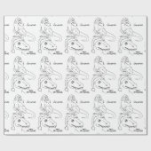 Papier Cadeau Il papier d'emballage de Chrismas (Plat)