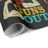 Papier Cadeau Il Sonne Des Armes À Feu  (Coin rond)