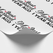 Papier Cadeau Il Y A Juste Un An, Marié (Coin)