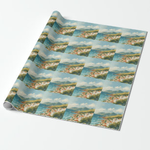 Papier Cadeau Îles Baléares Voyage Vintage Riviera française