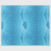 Papier Cadeau Illinois silhouette étoile bleue éclatée (Plat)