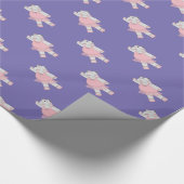 Papier Cadeau illusima Ballerina Hippo violet (Coin)