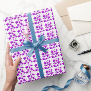 Papier Cadeau illusima Fête des Étoiles Violettes