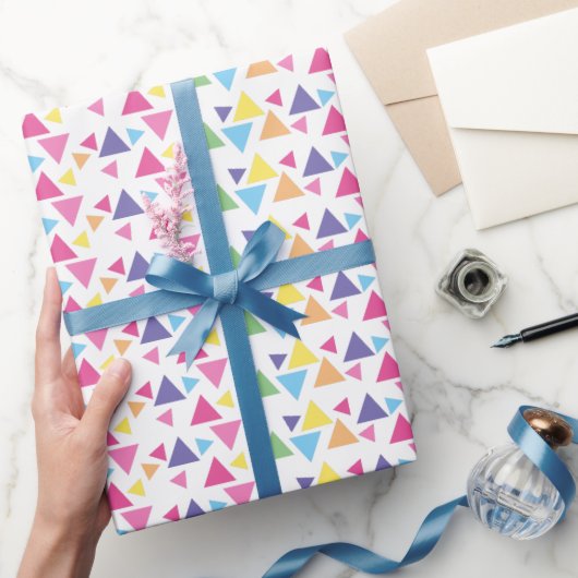 Papier Cadeau illusima Fête Triangles Arc-en-ciel (Cadeaux)