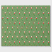 Papier Cadeau illusima Sirène Noël Vert (Plat)