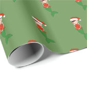 Papier Cadeau illusima Sirène Noël Vert (Coin rond)