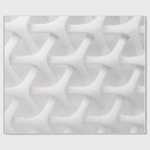 Papier Cadeau Illusion d'optique blanche et grise (Plat)