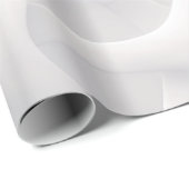 Papier Cadeau Illusion d'optique blanche et grise (Coin rond)