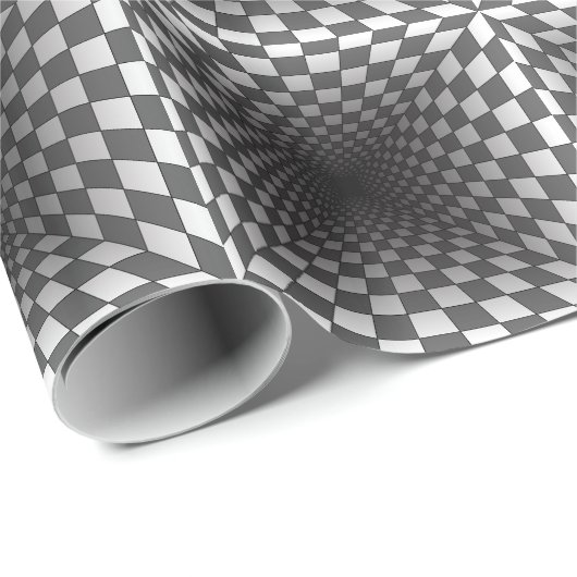 PAPIER CADEAU ILLUSION OPTIQUE (Coin rond)