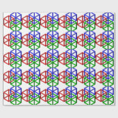 Papier Cadeau Illusion optique de la géométrie impossible de (Plat)