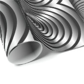 Papier Cadeau Illusion optique métallique (Coin rond)
