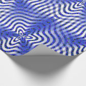 Papier Cadeau Illusions en bleu.... (Coin)