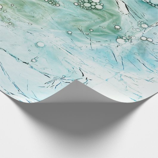 Papier Cadeau Illustration abstraite multicolore (Coin)