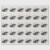 Papier Cadeau Illustration Brown de rats de rat de grange de (Plat)