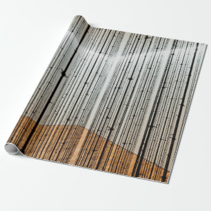 Papier Cadeau Illustration Brown et noire