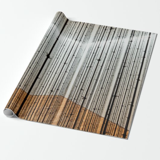 Papier Cadeau Illustration Brown et noire (Déroulé)