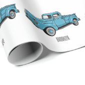 Papier Cadeau Illustration classique de la caricature pour camio (Coin rond)