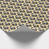 Papier Cadeau Illustration complexe du coq (Coin)