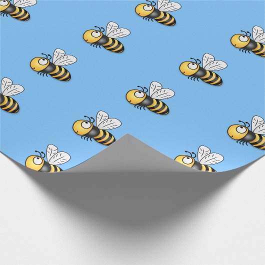 Papier Cadeau Illustration d'abeille mignon (Coin)