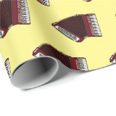 Papier Cadeau Illustration d'accordion (Coin rond)
