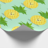 Papier Cadeau Illustration d'ananas mignon (Coin)