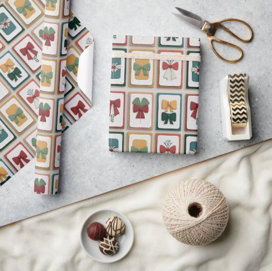 Papier Cadeau Illustration d'arche de Noël joyeuse (Artisanat)