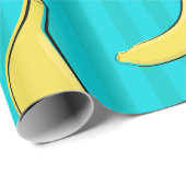 Papier Cadeau Illustration de banane (Coin rond)