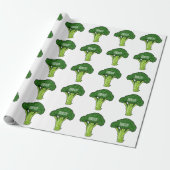 Papier Cadeau Illustration de Broccoli (Déroulé)