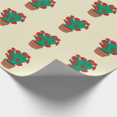 Papier Cadeau Illustration de cactées (Coin)