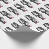 Papier Cadeau Illustration de camion à ordures (Coin)