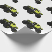 Papier Cadeau Illustration de camion monstre (Coin)
