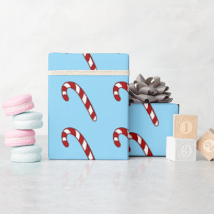 Papier Cadeau Illustration de canne de bonbon