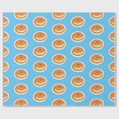 Papier Cadeau Illustration de caramel de crème (Plat)