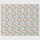 Papier Cadeau Illustration de chats, de chatons mignons (Plat)