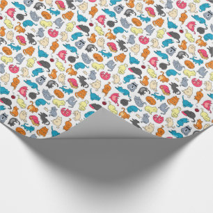 Papier Cadeau Illustration de chats, de chatons mignons