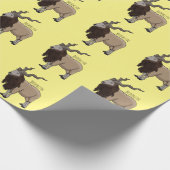 Papier Cadeau Illustration de chèvre de Markhor (Coin)